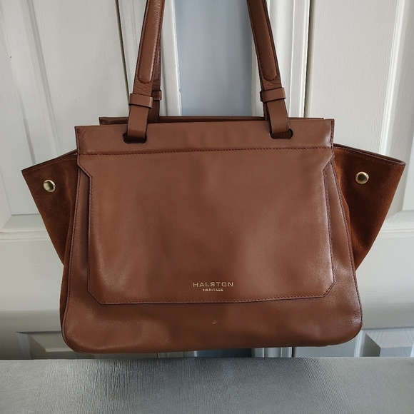 Halston Heritage Handbags - Halston Brown Heritage Shoulder Bag